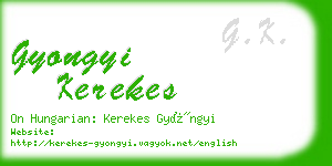 gyongyi kerekes business card